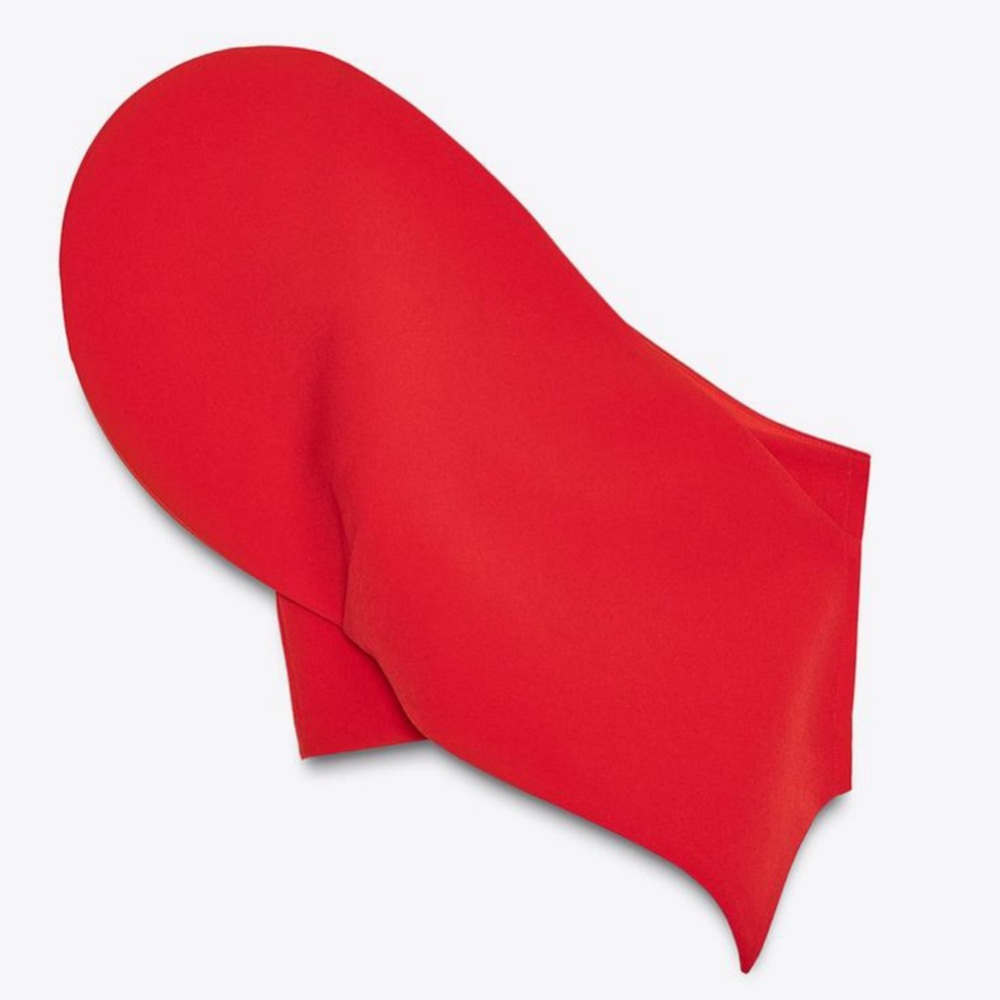 Zara asymmetic heart top limited edition, sweetheart neckline - Picture 5 of 9